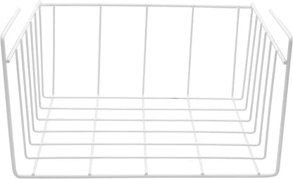 YBM HOME Under Shelf Wire Basket Storage Organizer for Kitchen Pantry - Hanging Storage Cabinet Organizer Rack Adds Extra Space Underside the Shelf (20, Small)