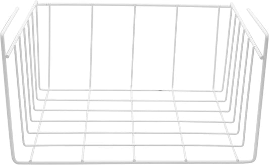 YBM HOME Under Shelf Wire Basket Storage Organizer for Kitchen Pantry - Hanging Storage Cabinet Organizer Rack Adds Extra Space Underside the Shelf (20, Small)
