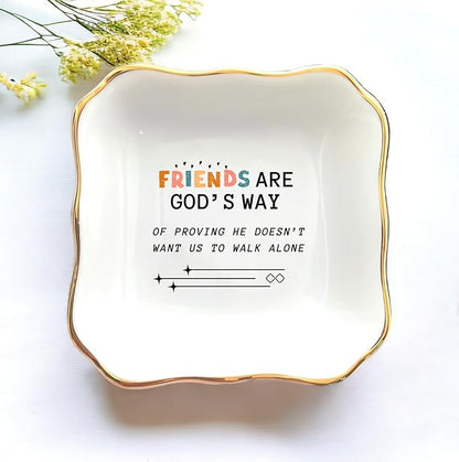 HatafaFurni Wedding Day Gift for Mom, Mother of Groom, Father of Groom, Sister and Sister in law, Aunt ; Ring Dish, Jewelry Dish on the Wedding, Birthday, Christmas (Friend Gifts)