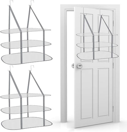 2 Pack 3 Tier Foldable Sweater Drying Rack Over The Door Drying Rack with Hooks Flat Drying Rack Large Laundry Clothes Dry Hanger Mesh for Apartments Indoor