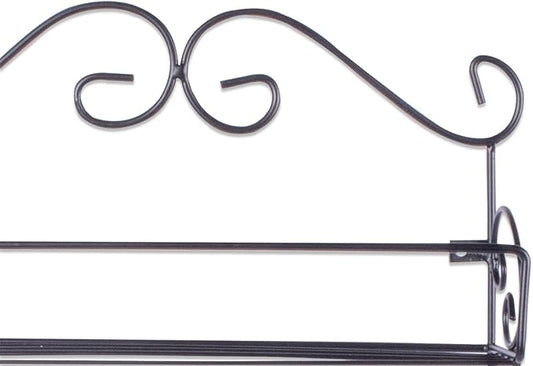 DII Farmhouse Vintage Decorative Metal Pantry Spice Rack Organizer, 12" Lx2.5 Dx4.33 H, Spice Rack Shelf 2 Piece