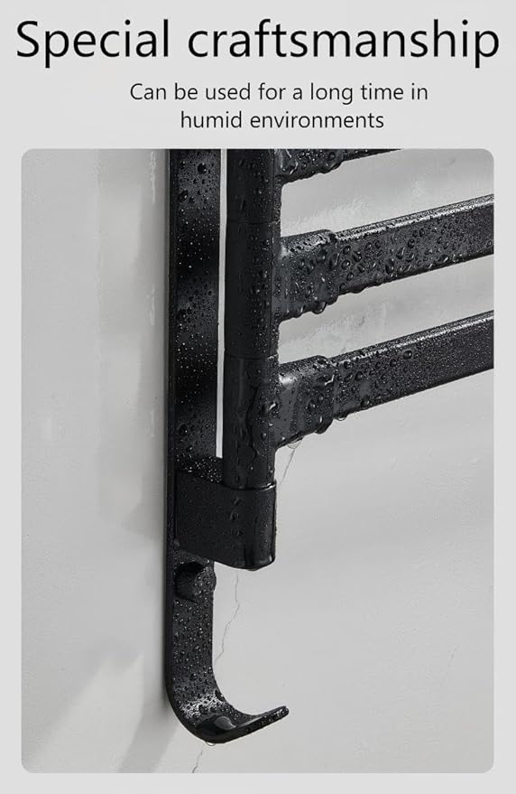 Rotating Towel Rack BSELUTNGY - Durable Space Saving Towel Racks for Bathroom Outdoor for Pool Over The Door Towel Rack Ideal for Balconies Cabinets Kitchens Perfect for Any Decor Style