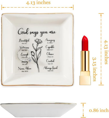 HOME SMILE Christian Gifts for Women Christmas Birthday,Inspirational Gifts for Friends, Religious Spiritual Gifts for Her Mom Girl Female Coworker Sister Christian