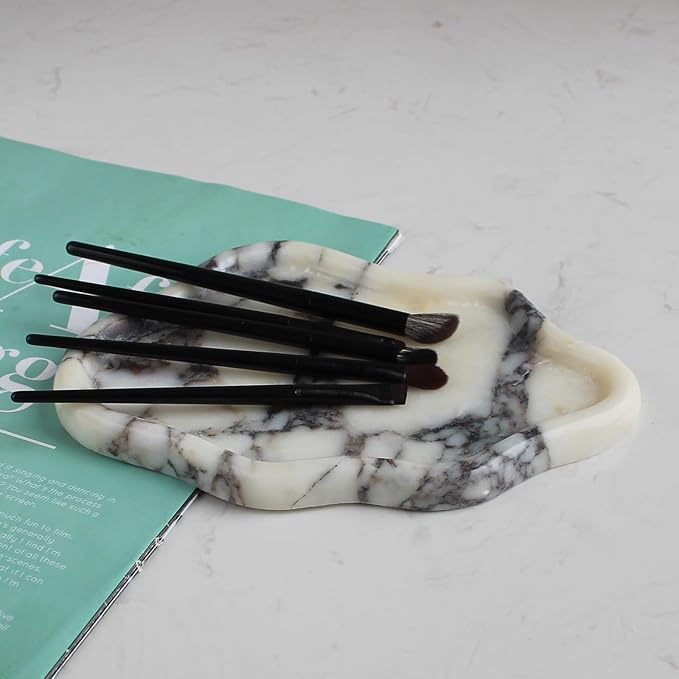 Calacatta Viola Marble Cloud Shape Tray, Trinket Dish, Ring Dish Key Tray Asethetic Home Décor, Gift for Women
