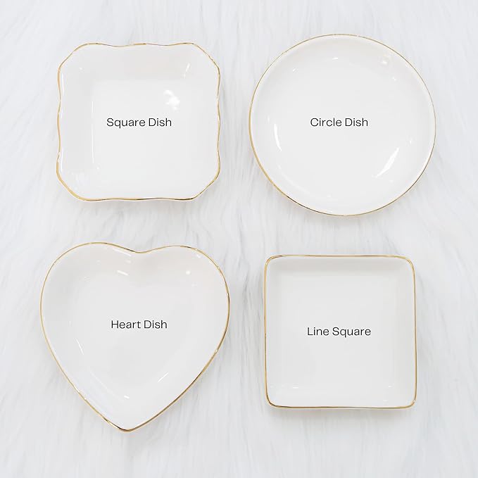HatafaFurni Wedding Day Gift for Mom, Mother of Groom, Father of Groom, Sister and Sister in law, Aunt ; Ring Dish, Jewelry Dish on the Wedding, Birthday, Christmas (Friend Gifts)