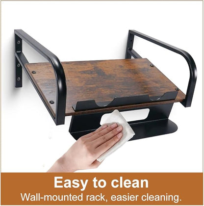 Liquid Laundry Detergent Holder,Laundry Room Hacks,Laundry Detergent Dispenser,Hanging Laundry Station Storage Detergent Stand-Laundry Room Wall (Small-Retro Brown)