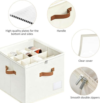 NVGSN Shoe Organzier for Cloest - 2pack Adjustable Shoe Storage Box Fits 8-16 pairs with Pop-Up dividers,17''*17''*12.5'' Space Saver shoe Box organizer with Clear Dust Cover