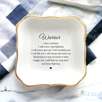 HatafaFurni Ring Dish Holder For Mom, Mother's Day Gifts for Aunt, Sister Godmother Friend Gifts, Men Ring Dish For Dad, Bridesmaid Gift, Women Gifts (Friend 2)