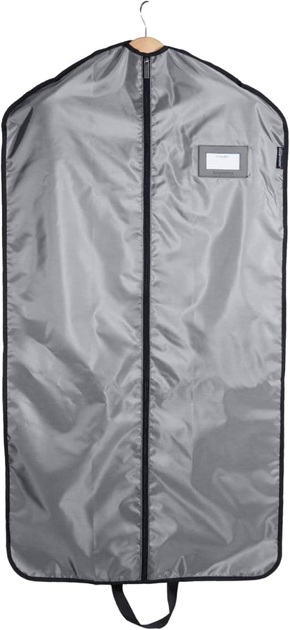 Covermates Keepsakes Garment Bag Set - Premium Polyester - Full Length Zipper - ID Window - Carrying Handles - Closet Storage, Grey
