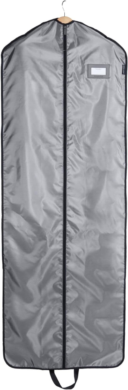 Covermates Keepsakes Garment Bag Set - Premium Polyester - Full Length Zipper - ID Window - Carrying Handles - Closet Storage, Grey