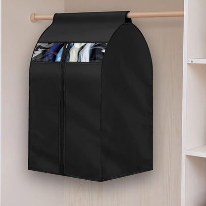 Garment Bag Black Large (L 24x20x35.5") Storage bag for clothes Long-term storage Jacket and clothes Protection from dust