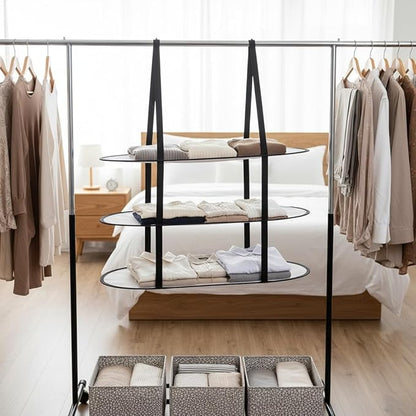 CINPIUK 2 Pcs 3-Tier Sweater Drying Rack Over The Door, Foldable Mesh Hanging Dryer Flat with Hooks, Large Breathable Laundry Drying Hanger, Clothes Lay Flat Dryer for Apartments Dorms Bathrooms