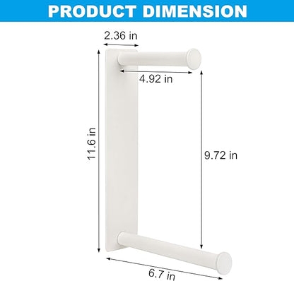 RedCall Magnetic Hanger Organizer for Washing Machine,Strong Magnet Hanger Storage Rack for Laundry Room Organization,Stacker Holder (White)