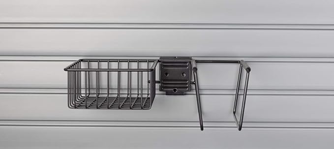HandIWall Sports Accessory Kit with Locking Bracket Hooks for Slatwall Panel Organization