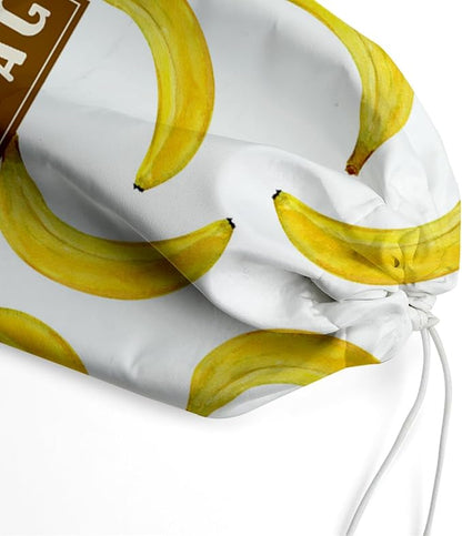 Plastic Bag Organizer, Reusable Grocery Country Style Plastic Bag Dispenser for Home Kitchen Travelling Camping Decor use 1 Pack,Banana Pattern