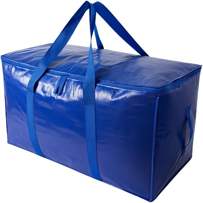 Veradome Extra Large Moving Bags with Zippers & Carrying Handles, Heavy-Duty Storage Tote Moving Boxes for Space Saving (4)