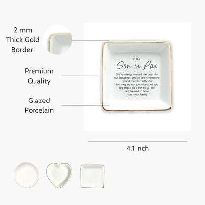 Son In Law Gift Ring Dish, Future Son Gift, Son in law Wedding Gift, New Son Gift, Son in law Present Christmas Gift, Future Son in law gift, Son in Law Present, Son in Law Birthday Gift, Groom Gift
