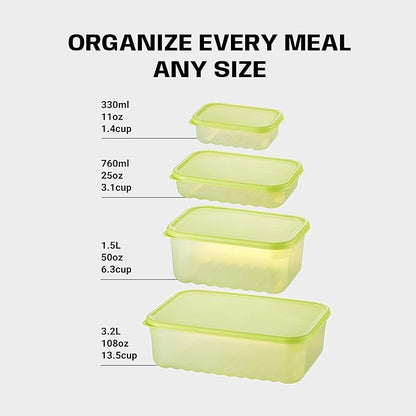 LocknLock HLE5300 Fresh-Block Plastic Food Storage Container with Lid for Fruits, Veggies, Produce, Meal Prep, Leftovers, BPA-Free, Airtight, Leakproof, Microwave, Dishwasher, Freezer-Safe, 760ml