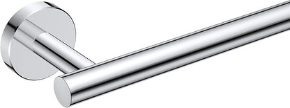 FORIOUS Towel Bar Wall Mounted, Stainless Steel Towel Racks for Bathroom, Includes Wall Mounting Hardware (Chrome, 26 Inch)