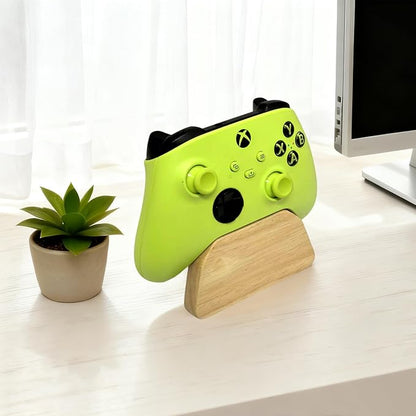 Solid wood gamepad stand, game equipment, controller stand, suitable for Xbox, PS4, PS5, is a good helper for organizing gamepads on the desk, and also the best gift for your son, husband, boyfriend