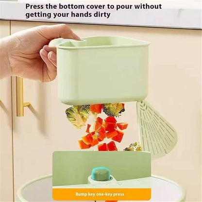 Suction Cup Sink Corner Rack – Triangular Basket with Drain, Self-Cleaning Strainer & Sponge Holder, No-Drill Wall Storage (Yellow)
