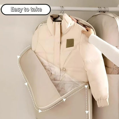 Garment Bag for Travel and Storage, Hanging Clothes Cover with Zipper for Suits, Dresses and Coats, Portable Suit Bag for Men and Women