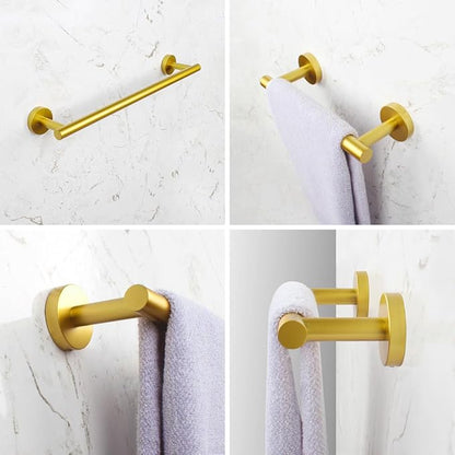 SUS 304 Stainless Steel 18-Inch Hand Towel Bar Gold Towel Rack Holder for Bathroom Wall Mount
