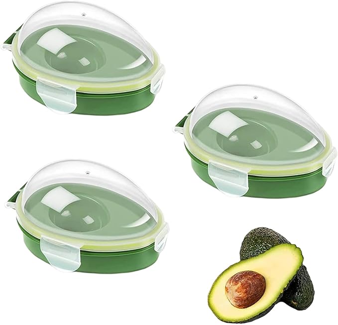 Nicerice Avocado Saver and Keeper - Portable, Reusable Fresh Storage for Fridge - Crisper to Keep Your Avocados Fresh for Days (3)