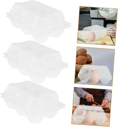 Clear Goose Egg Packaging Box 2-Slot Transparent Pvc Egg Holder for Refrigerator Storage and Safe Transport Lightweight Organizer for Gifting
