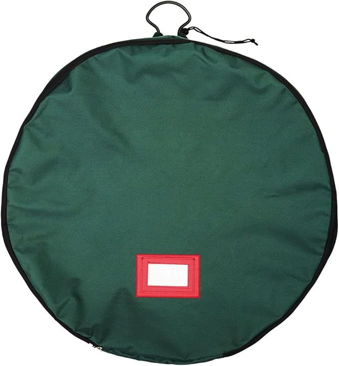 TreeKeeper [36 Inch Wreath Storage Container] - for Christmas Wreath up to 36 Inches in Diameter | Bag Hooks Directly to Your Wire Wreath Frames to Prevent Sagging and Deformed Wreaths (36-Inch)