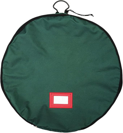 [60 Inch Wreath Storage Container] - for Christmas Wreath up to 60 Inches in Diameter | Bag Hooks Directly to Your Wire Wreath Frames to Prevent Sagging and Deformed Wreaths | Tree Keeper (60-Inch)