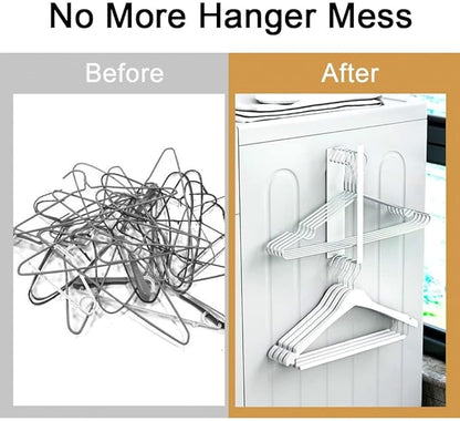 Magnetic Hanger Organizer for Washing Machine & Closet Laundry Room,Hanger Storage Rack Stacker