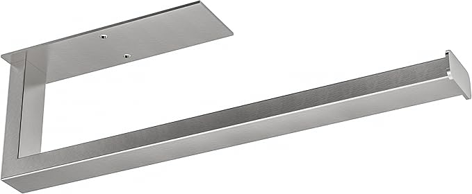 Paper Towel Holder, Paper Towel Holder Under Cabinet Wall Mount or Self Adhesive Paper Towel Bar, Hanging Paper Towel Rack for Kitchen and Bathroom, SUS304 Stainless Steel, Silver