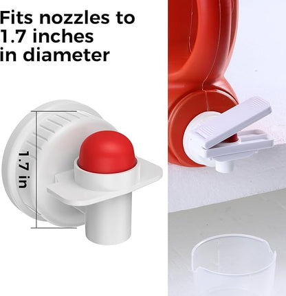 [2 Pack] Laundry Detergent dispenser Nozzle Switch Holder, Upgraded Nozzles Switch Easily，detergent and softener accessories Fits Most Economic Sized Bottles、laundry room organization
