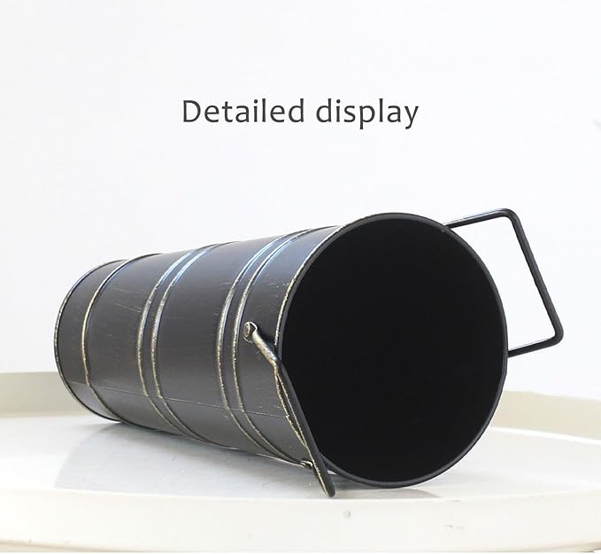 Indoor Commercial Umbrella Barrel，Large-capacity Entrance Umbrella Storage Rack For Hotel Offices，Round Metal Standing Umbrella Holder，Metal Umbrella Holder For Entryway，Umbrella Storage Bucket At The
