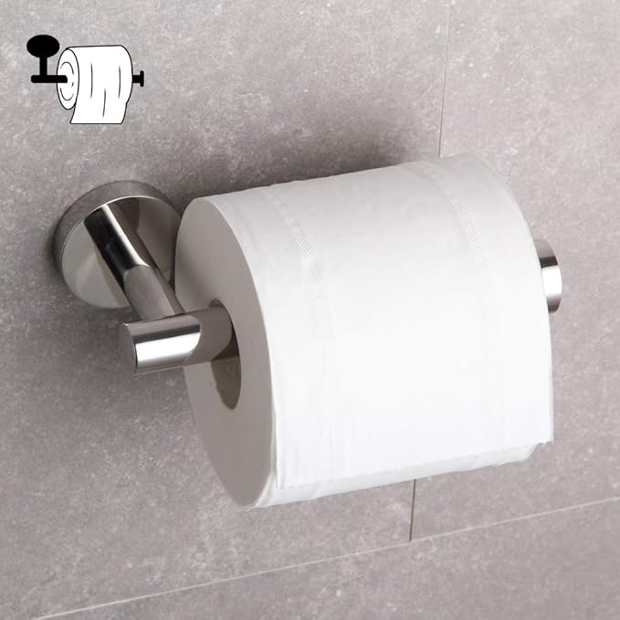 GERZ SUS 304 Stainless Steel Toilet Paper Roll Holder Paper Towel Dispenser Tissue Hanger Wall Mounted Polished Chrome