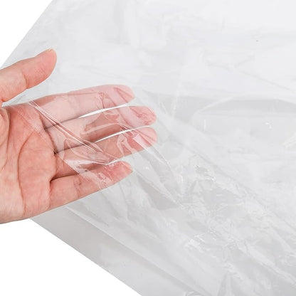 AVLA 50 Pack 71 Inch Clear Garment Bag, Extra Long Plastic Dry Cleaning Bag, Dry Cleaner Hanging Clothes Cover, Dust-proof Transparent Dress Protector Bag for Coat Suit Closet Storage Home Laundry