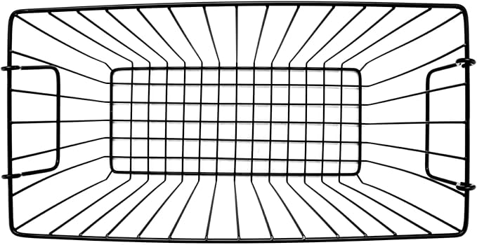 G.E.T. Heavy Duty Iron Wire Utility Storage Basket/Bin with Handles, 14" x 7" x 9" (Pack of 2)