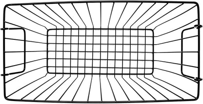 G.E.T. Heavy Duty Iron Wire Utility Storage Basket/Bin with Handles, 14" x 7" x 9" (Pack of 2)
