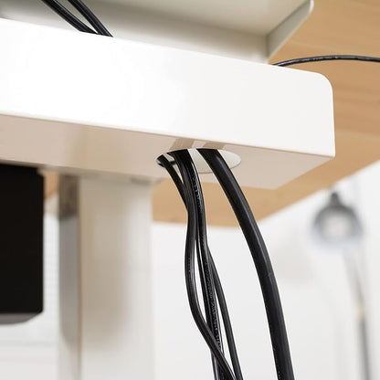 VIVO 2 Pack Under Desk 17 inch Cable Management Tray, Cord Organizer, Home Office Desk Accessories, White, DESK-AC06-2CW