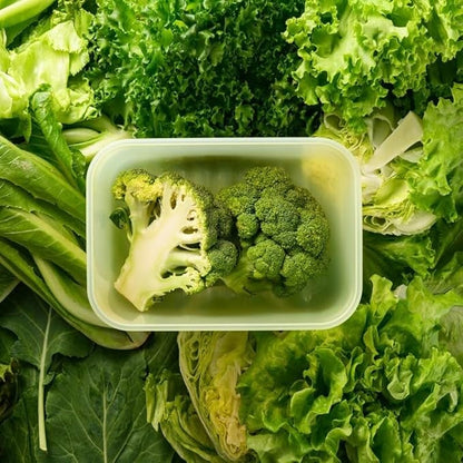 LocknLock HLE5300 Fresh-Block Plastic Food Storage Container with Lid for Fruits, Veggies, Produce, Meal Prep, Leftovers, BPA-Free, Airtight, Leakproof, Microwave, Dishwasher, Freezer-Safe, 760ml