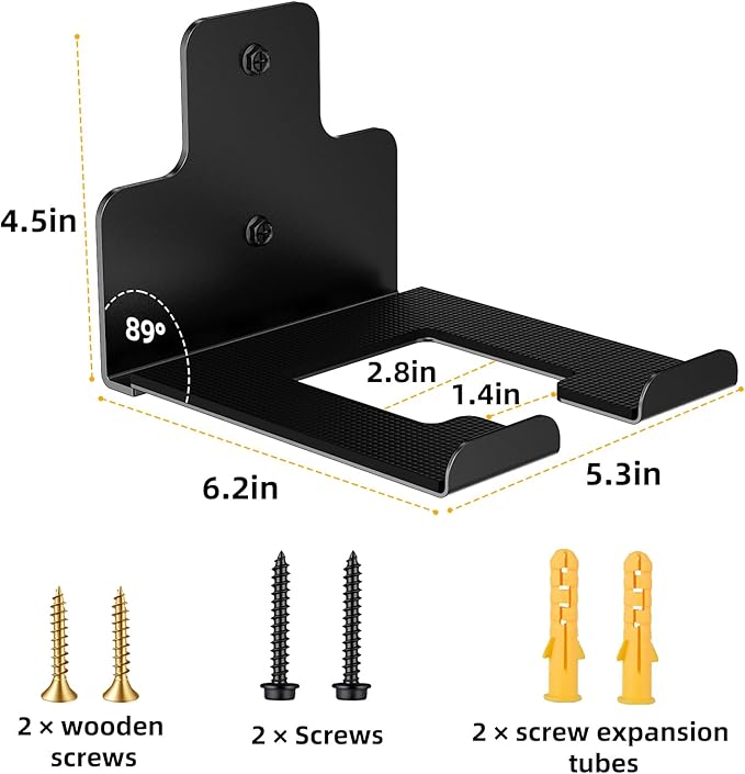 Garage Organization Wall Mounted Storage Rack, Heavy Duty Tool Hanger for Grass Trimmer, Hedge Trimmer, Weed Wacker and Garden Power Tools, 1 Pack
