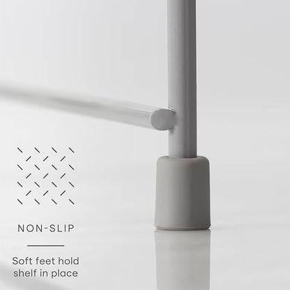 YouCopia Adjustable-Height UpSpace Shelf, Shelf Riser for Vertical Kitchen Cabinet and Pantry Organization