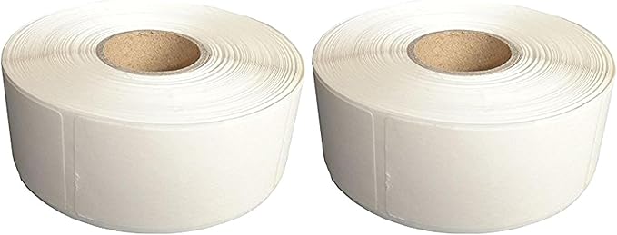L LIKED Blank White 1 x 2 Inch Dissolvable Labels for Food Rotation Prep roll of 500 (1 Rolls) (Pack of 2)