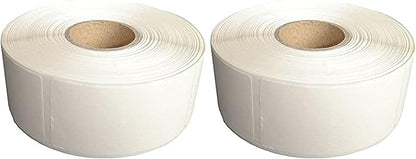 L LIKED Blank White 1 x 2 Inch Dissolvable Labels for Food Rotation Prep roll of 500 (1 Rolls) (Pack of 2)