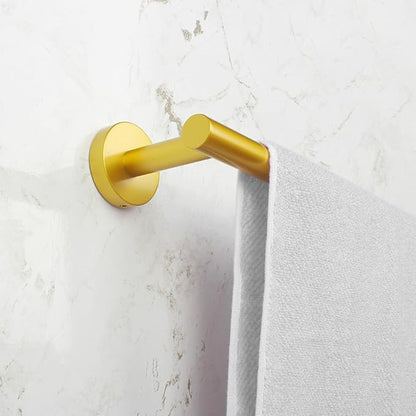 SUS 304 Stainless Steel Hand Towel Bar 12-Inch Bathroom Towel Holder Kitchen Dish Cloth Hanger Wall Mount Gold Finish