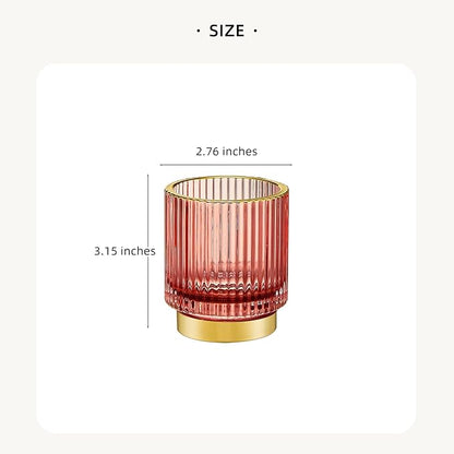 LEICURACE Makeup Brush Holder Organizer,Toothbrush Holders,Desk Pen Pencil Holder,Multifunctional Vintage Glass Brush Cup(A3-28-US)