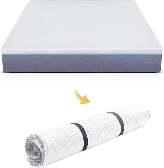 WORKKOOL Vacuum Mattress Bag for moving, Vacuum Sealed Bags for Mattress Storage, Mattress Compression Bag for Easy Moving&Storage, Foam and Latex Mattress Vacuum Bag with Straps(TWIN,TWIN-XL)