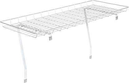 Household Essentials Rear Display Over-The-Washer Storage Shelf to Organize and Store Laundry Room Supplies, Silver