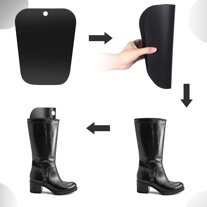 16 Pcs (8 Pairs) Boot Shaper Form Inserts Foam Boot Tall Inserts Support for Women Men, 12'', 14'', 16''